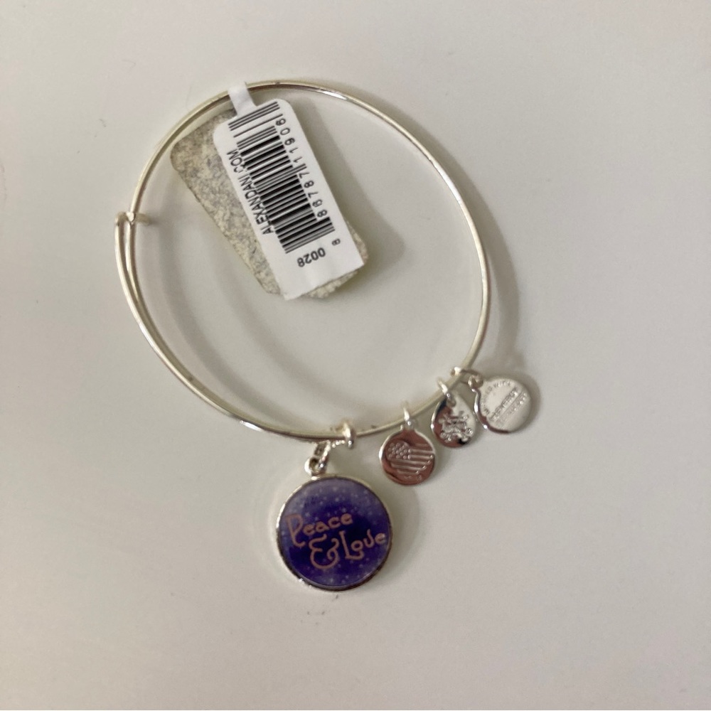 Alex and Ani Peace and Love Bangle Bracelet